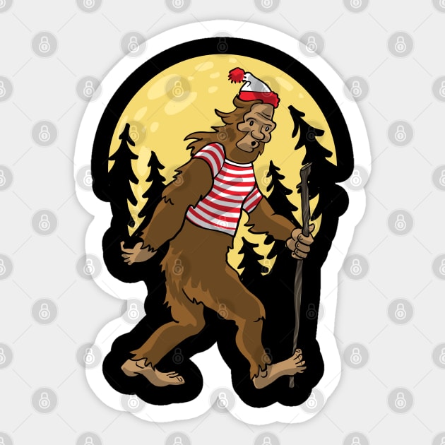 BIGFOOT BY THE LIGHT OF THE MOON Sticker by Tiramel